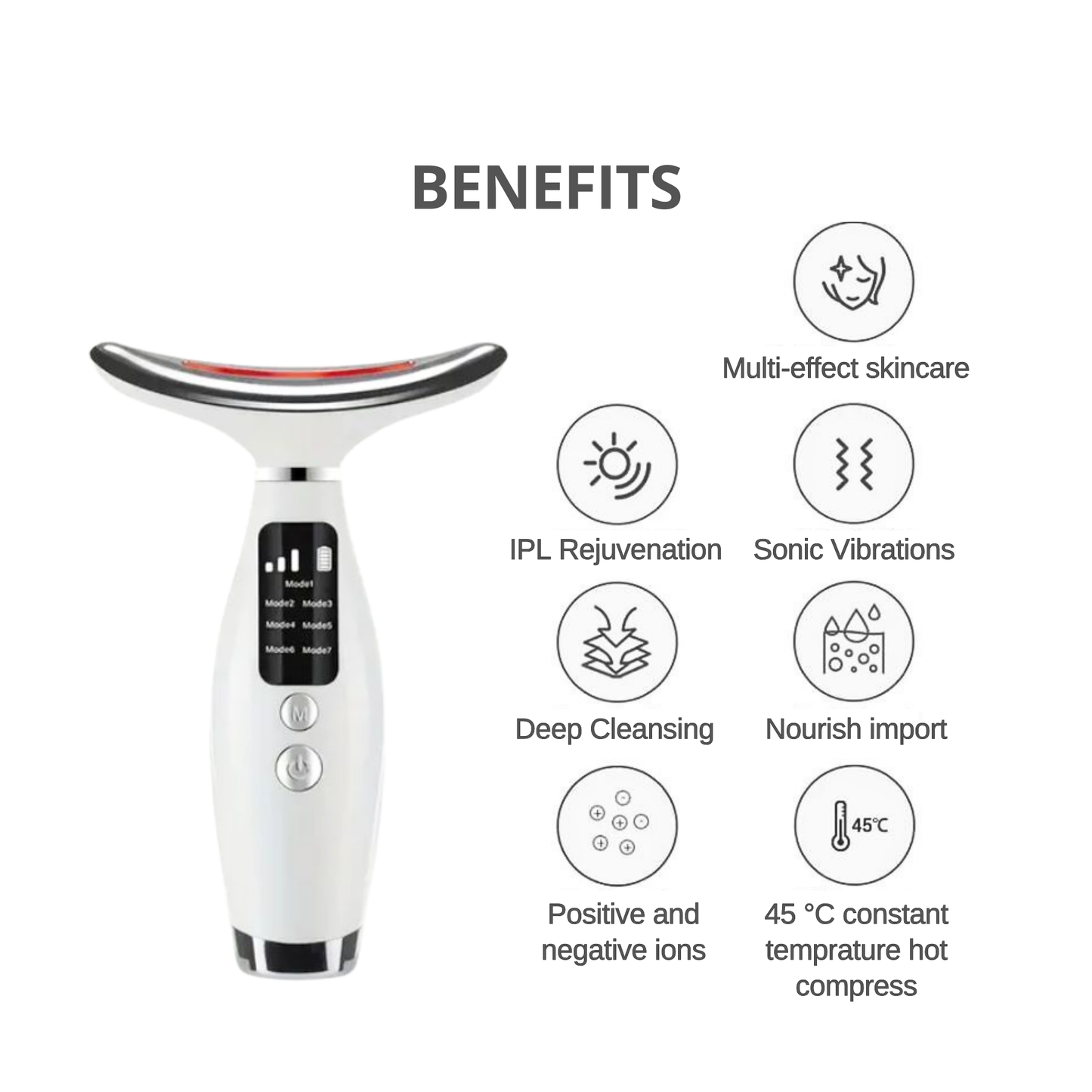 7 Color LED Neck Lifting & Skin Tightening Device
