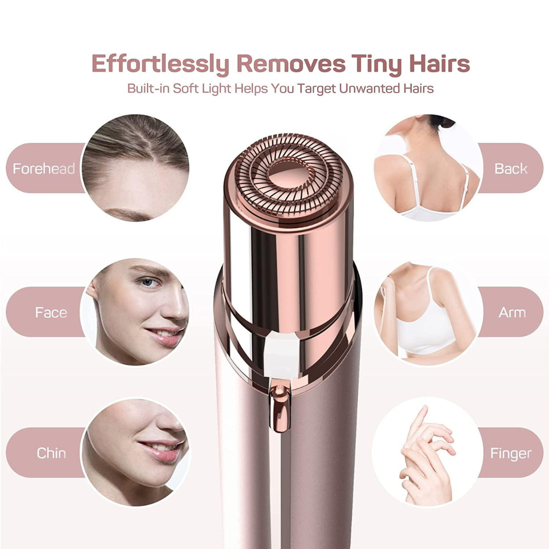 Body Parts on which this rechargeable facial remover by Auraé Beauty, can be used with any cut or irritation