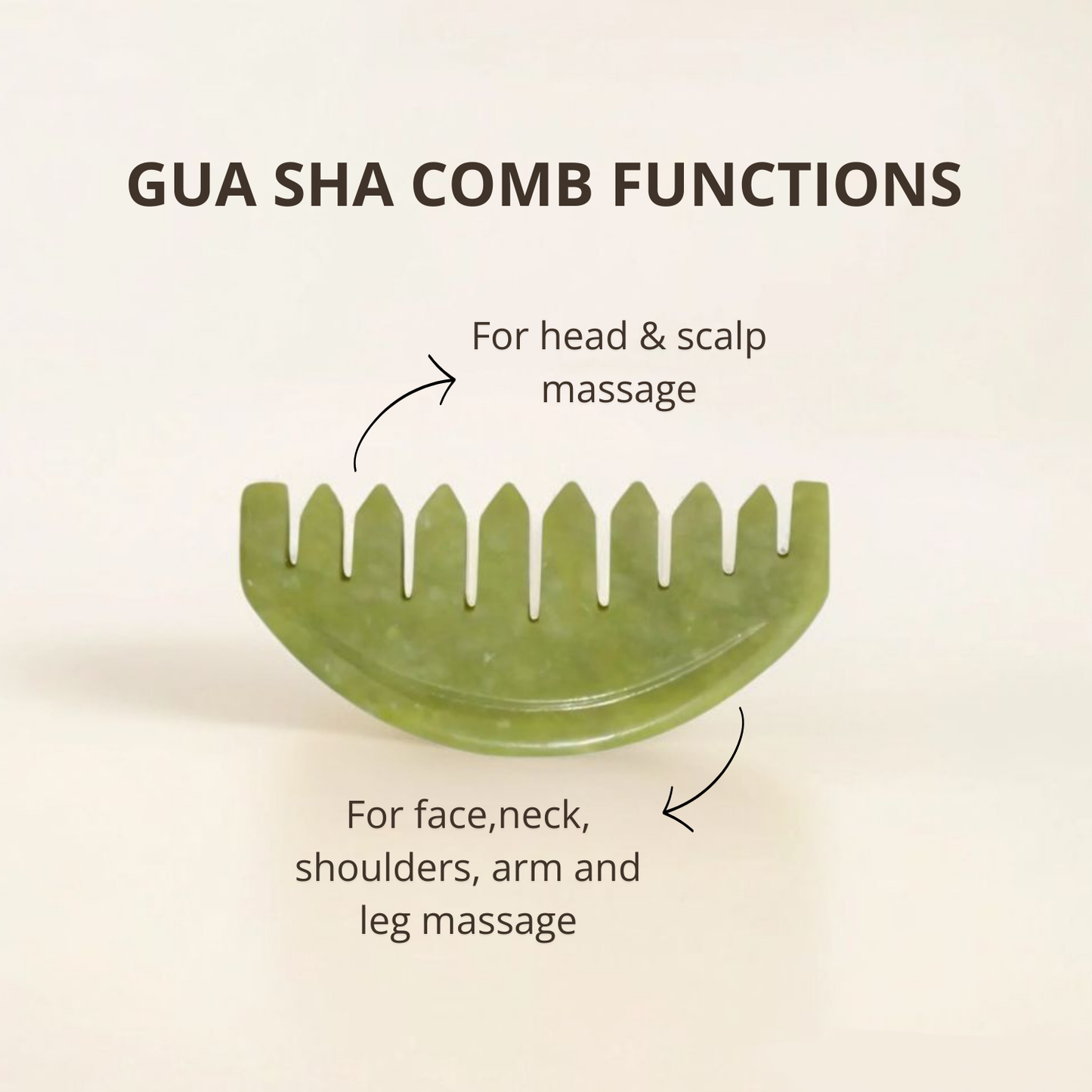 Natural Gua Sha Massage Comb