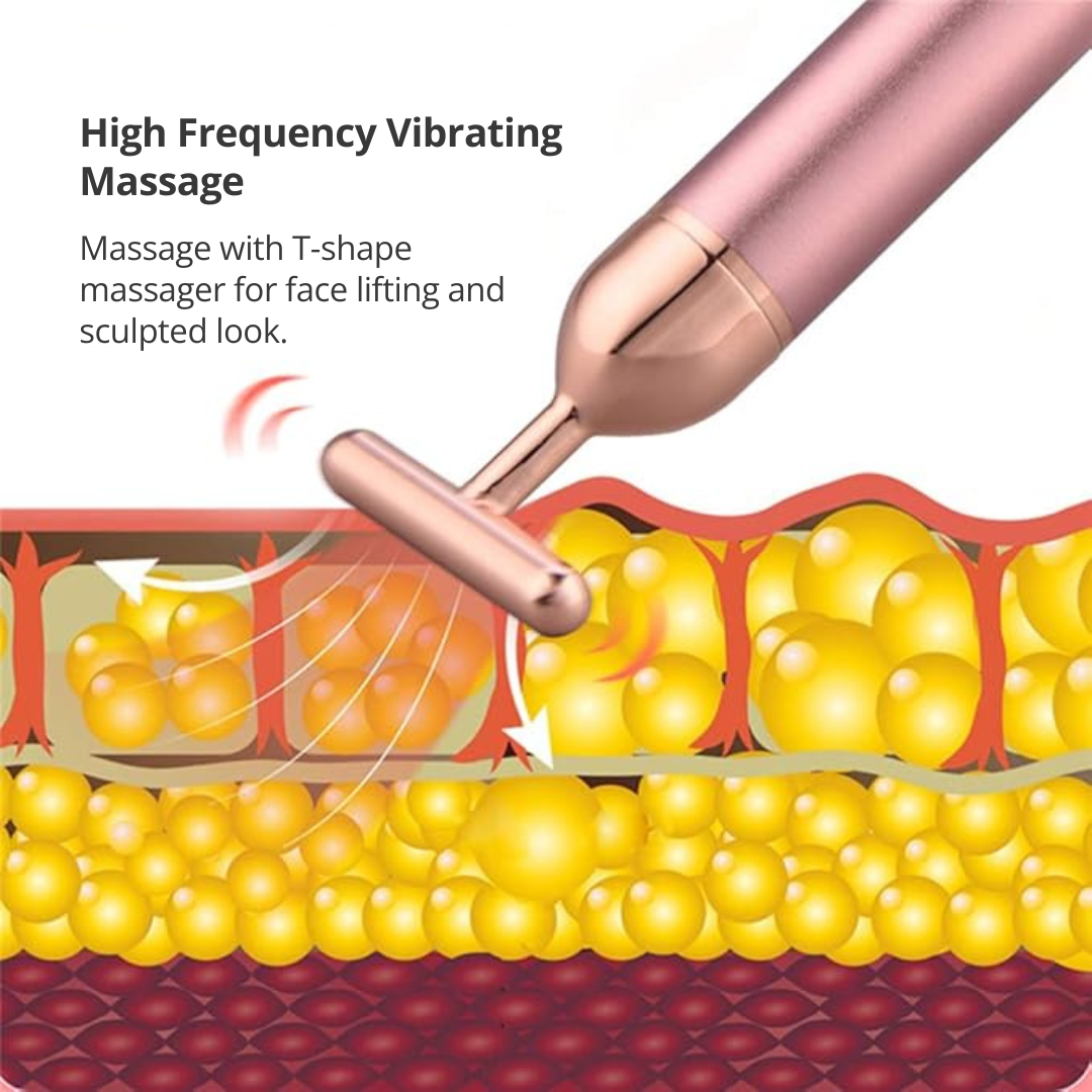 T shape massager's skincare benefits