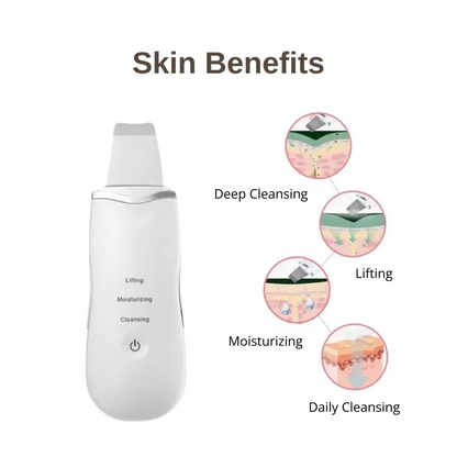 Skin benefits of 3 in 1 electric skin scrubber and pore cleanser