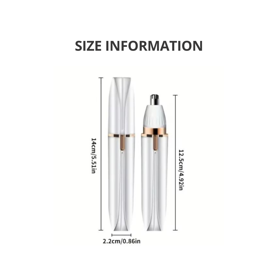 Size information of 4 in 1 Electric Hair Removal Grooming Kit