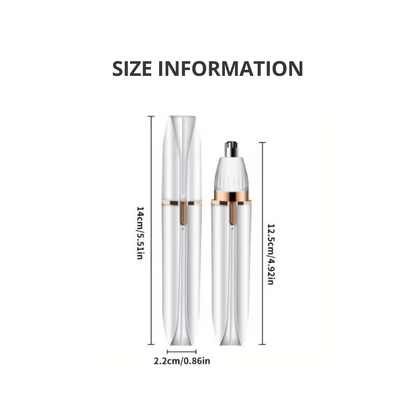 Size information of 4 in 1 Electric Hair Removal Grooming Kit