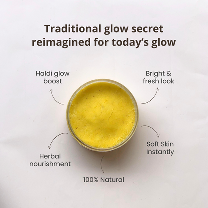 Benefits of ubtan glow body scrub by Auraé Beauty for traditional glow 