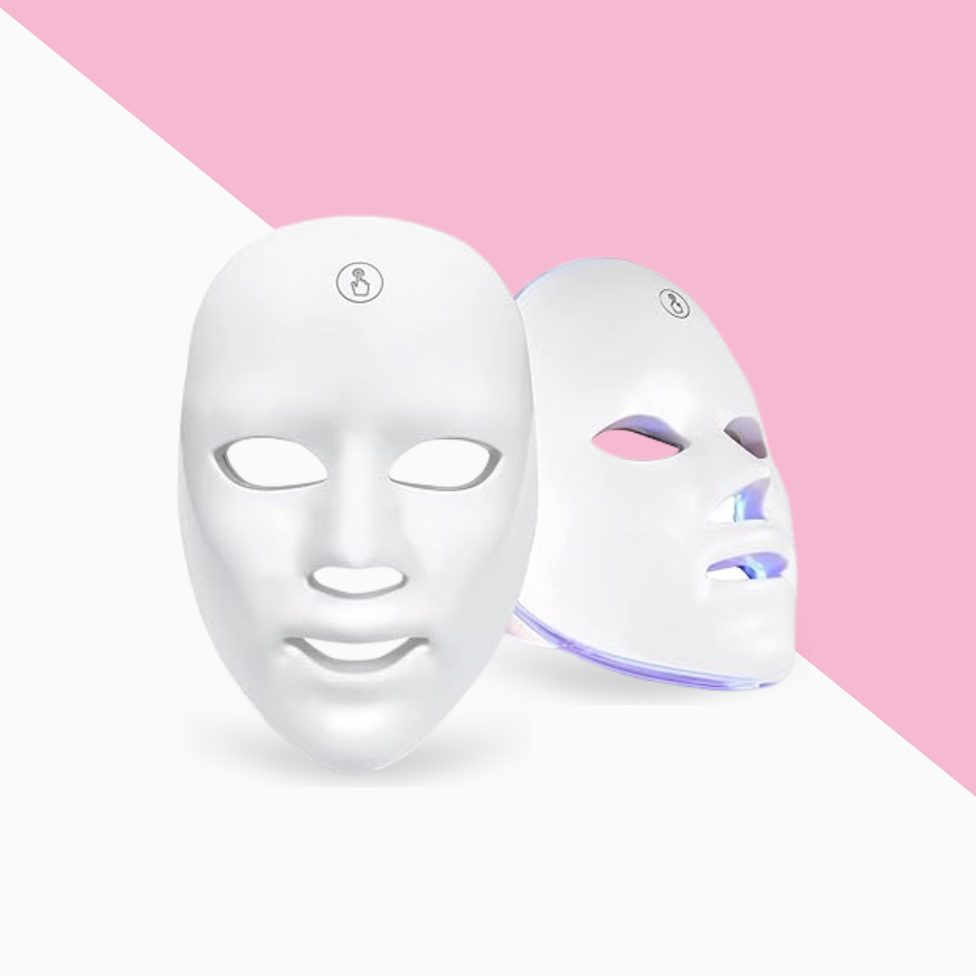 LED Light Therapy Facial Mask for anti-aging benefits, fine lines removal, collagen production and removal of pigmentation, wrinkles, acne etc.