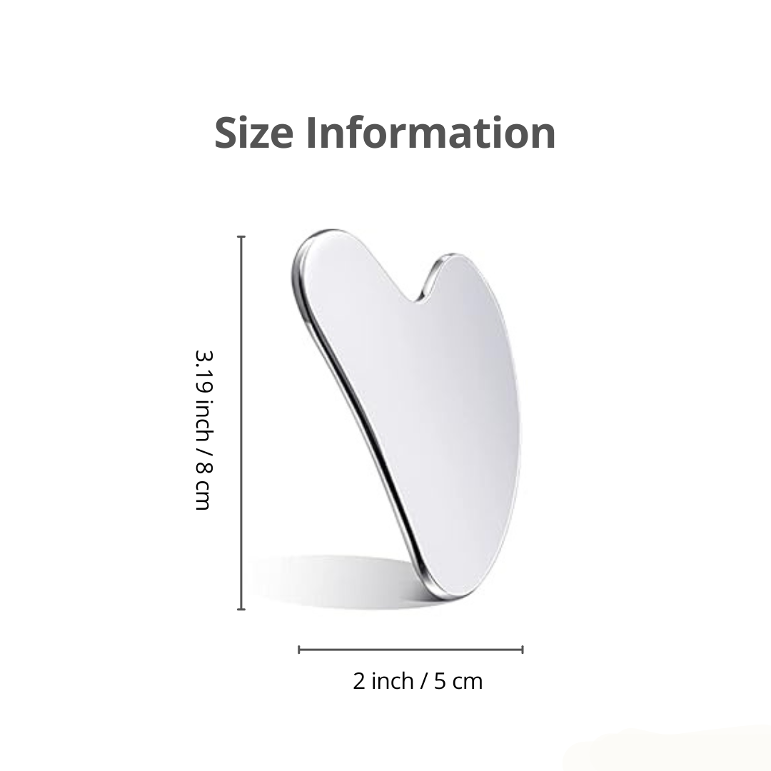 Size information of stainless steel gua sha