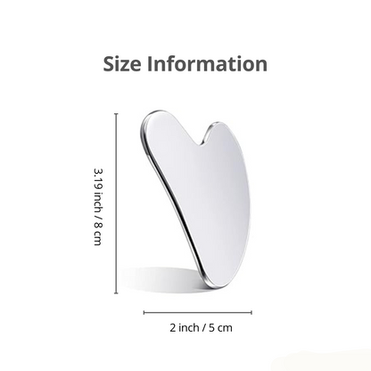 Size information of stainless steel gua sha