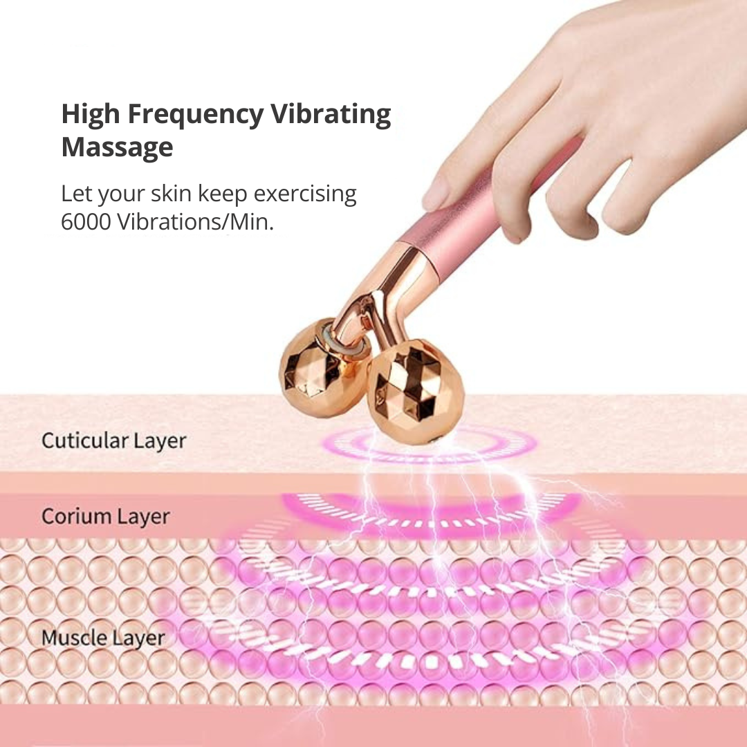 3D roller massager's skincare benefits
