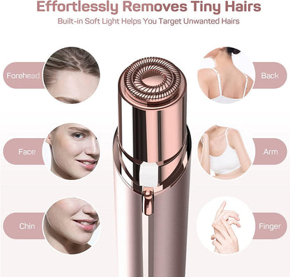 Body areas where rechargeable facial hair removal device can be used for painless hair removal