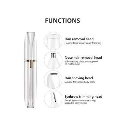 Functions of 4 in 1 Electric Hair Removal Grooming Kit for face and body