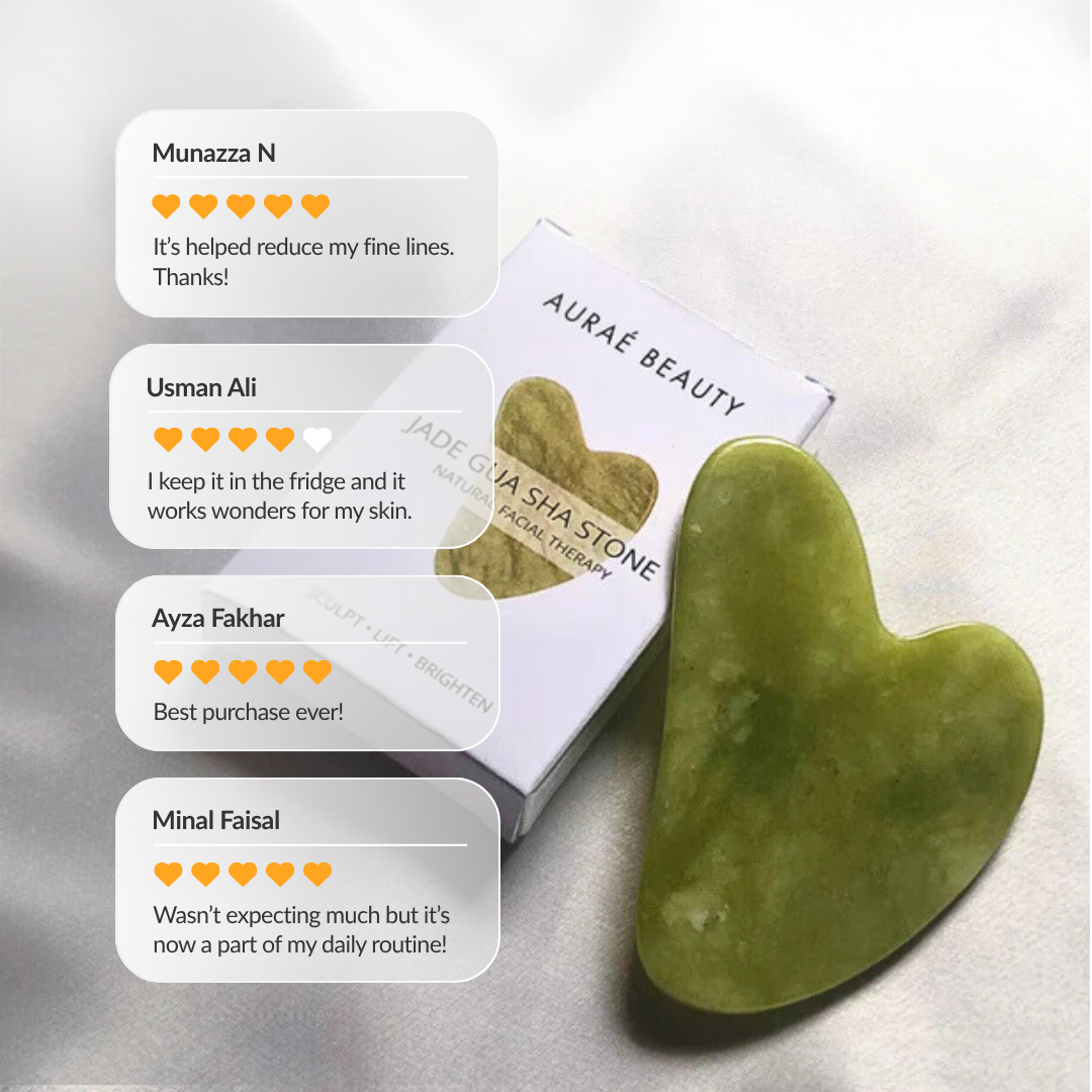 Customer reviews of pro jade gua sha stone by Auraé Beauty