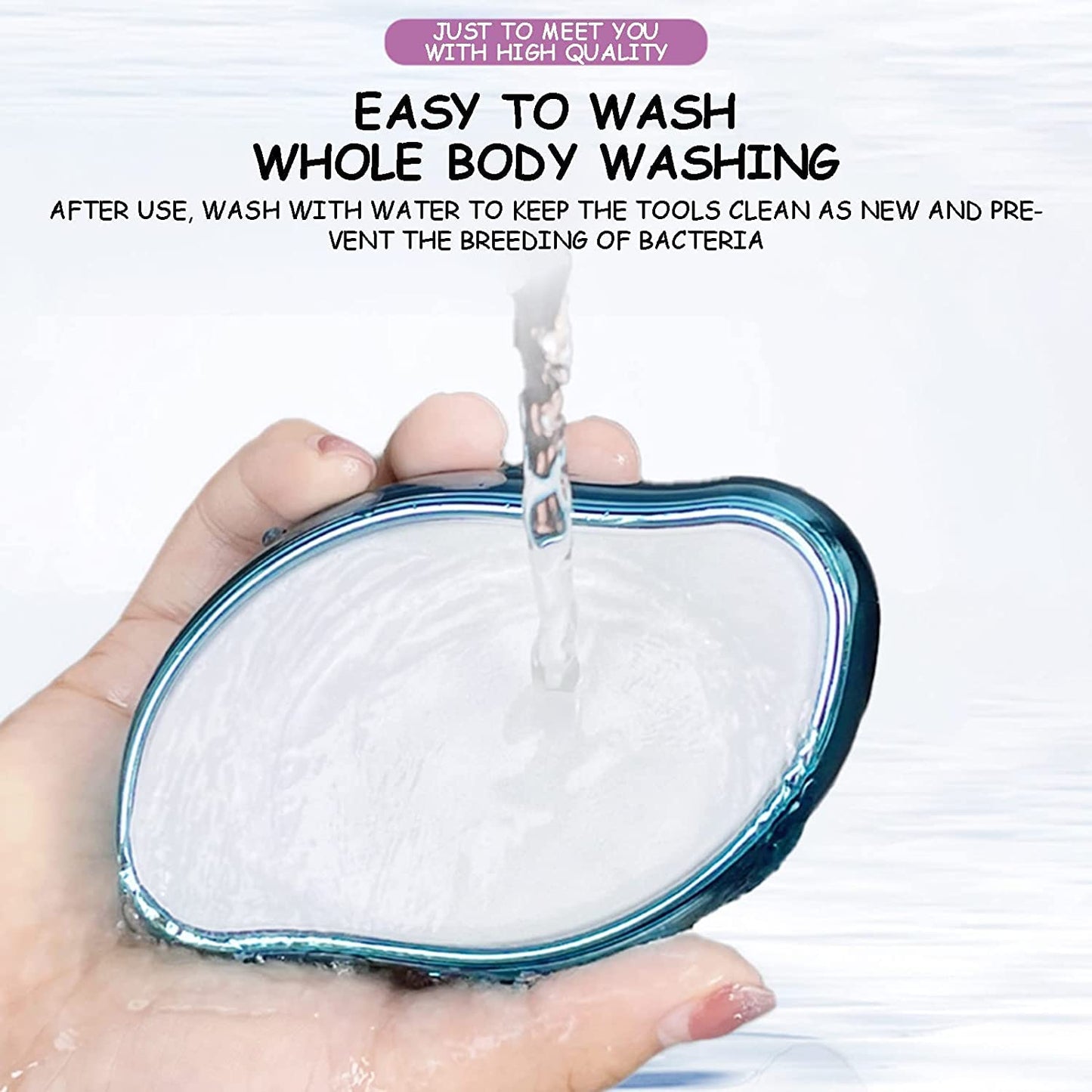 Easy to clean painless hair removal bar