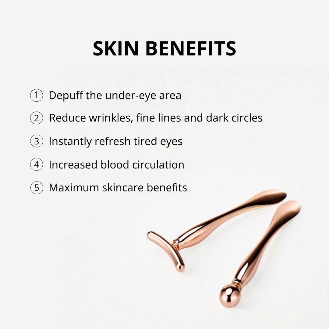 Skin benefits of Metal facial massage tools