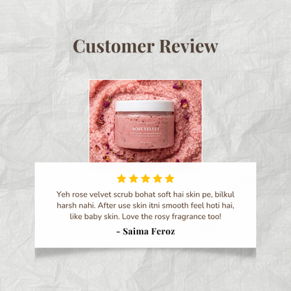 Customer review of a rose velvet by Auraé Beauty. Best for soft, smooth and rosy glow.