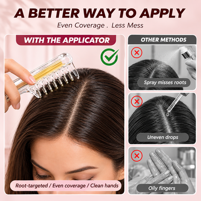 Crystal Hair Oil Applicator Comb