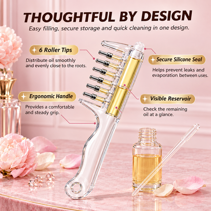 Crystal Hair Oil Applicator Comb